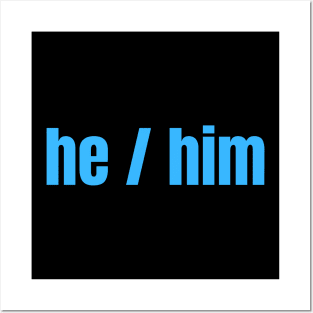 HE / Him Pronouns Posters and Art